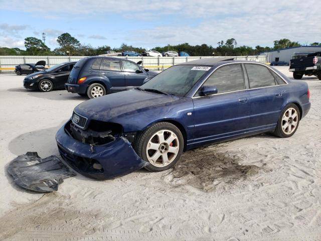 WAUDD68D3YA078503 - 2000 AUDI S4 2.7 QUATTRO BLUE photo 1