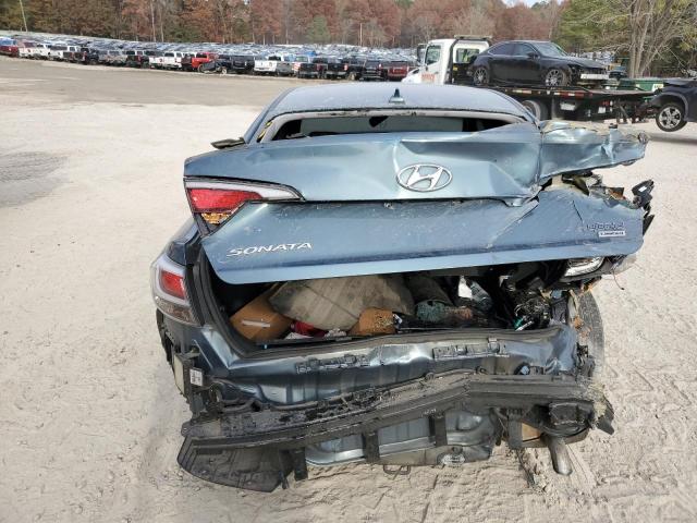 KMHE34L11GA033873 - 2016 HYUNDAI SONATA HYBRID BLUE photo 6