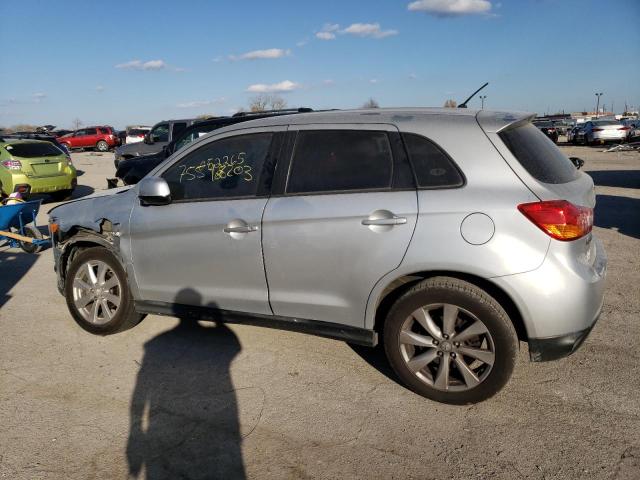 4A4AP3AU9FE052265 - 2015 MITSUBISHI OUTLANDER ES GRAY photo 2