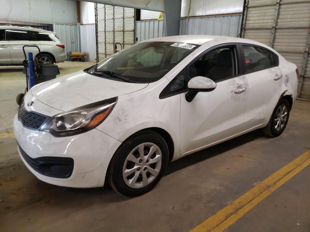 KNADM4A33E6344168 - 2014 KIA RIO LX WHITE photo 1