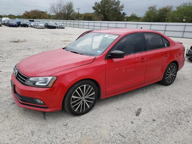 3VWD17AJ1GM324383 - 2016 VOLKSWAGEN JETTA SPORT RED photo 1