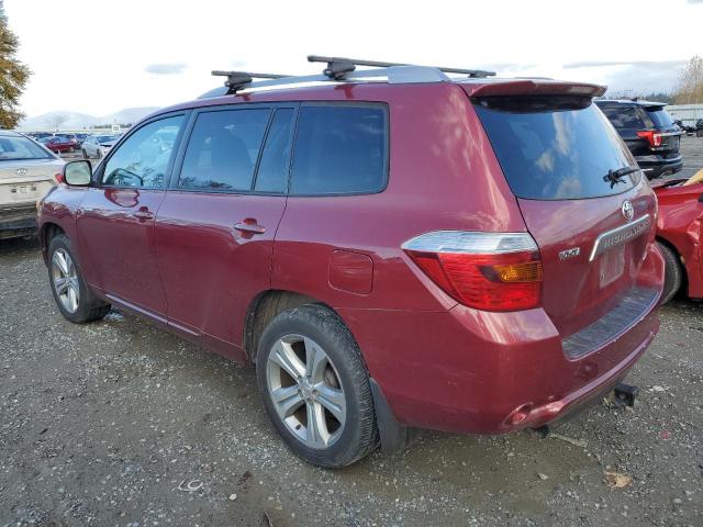 JTEES43A482024700 - 2008 TOYOTA HIGHLANDER SPORT BURGUNDY photo 2