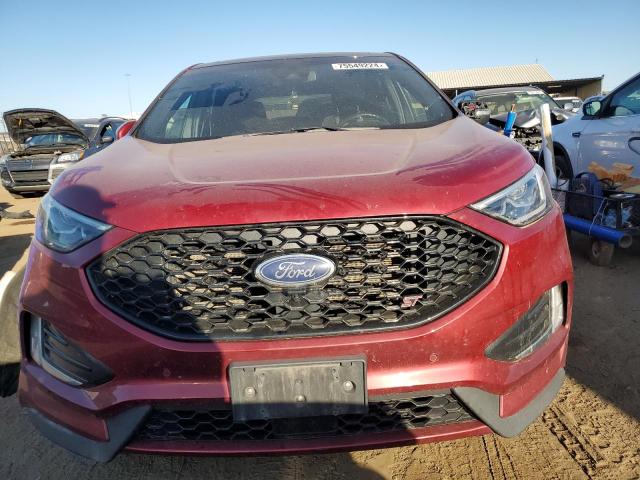 2FMPK4AP6KBB27697 - 2019 FORD EDGE ST RED photo 5