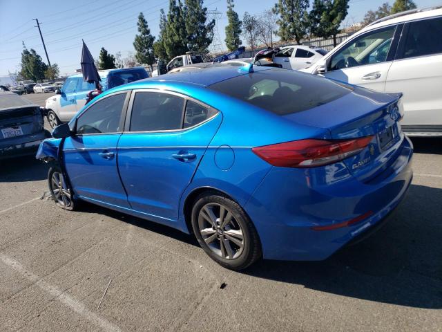 KMHD84LF6HU192879 - 2017 HYUNDAI ELANTRA SE BLUE photo 2