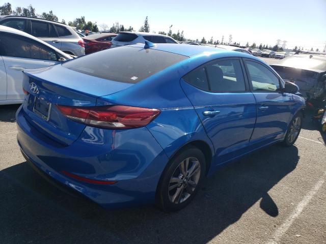 KMHD84LF6HU192879 - 2017 HYUNDAI ELANTRA SE BLUE photo 3