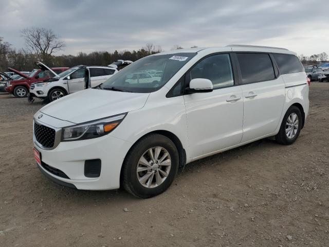 KNDMB5C17F6051482 - 2015 KIA SEDONA LX WHITE photo 1