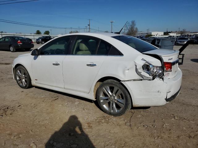 1G1PH5S91B7229337 - 2011 CHEVROLET CRUZE LTZ WHITE photo 2