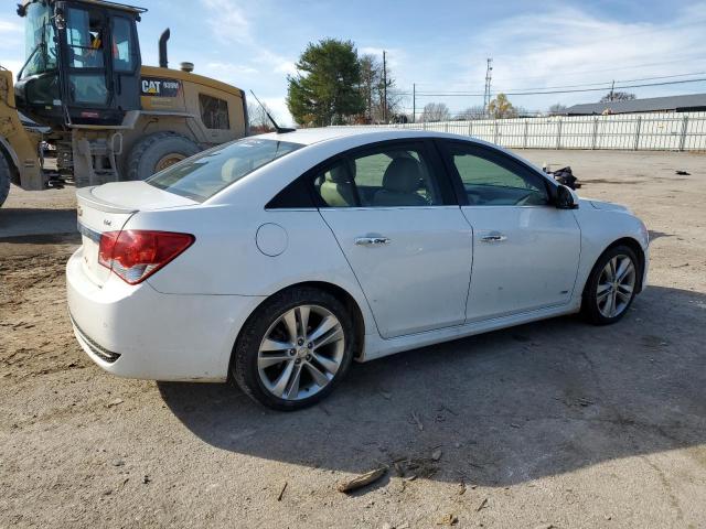 1G1PH5S91B7229337 - 2011 CHEVROLET CRUZE LTZ WHITE photo 3