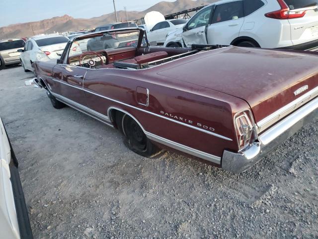 7U57H171361 - 1967 FORD GALAXIE BURGUNDY photo 2