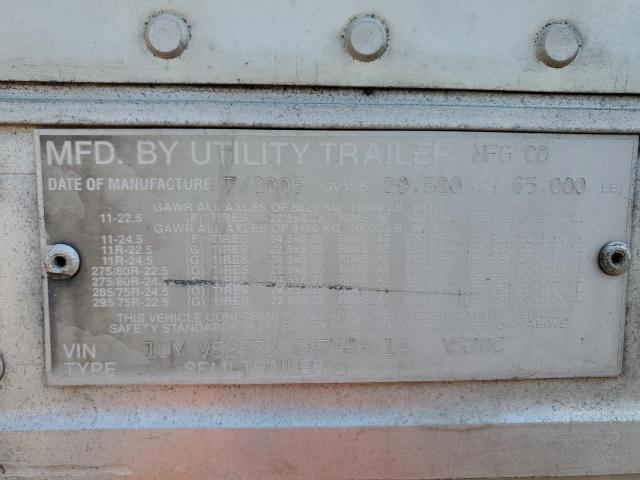 1UYVS25336G748614 - 2006 UTILITY 53 FT DRY WHITE photo 10