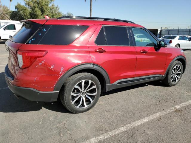 1FM5K8GC1LGA50086 - 2020 FORD EXPLORER ST RED photo 3