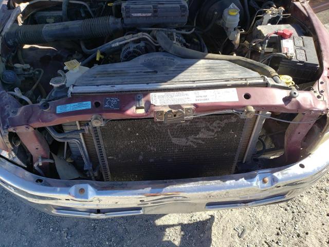 1B7HF13Z01J529395 - 2001 DODGE RAM 1500 BURGUNDY photo 11