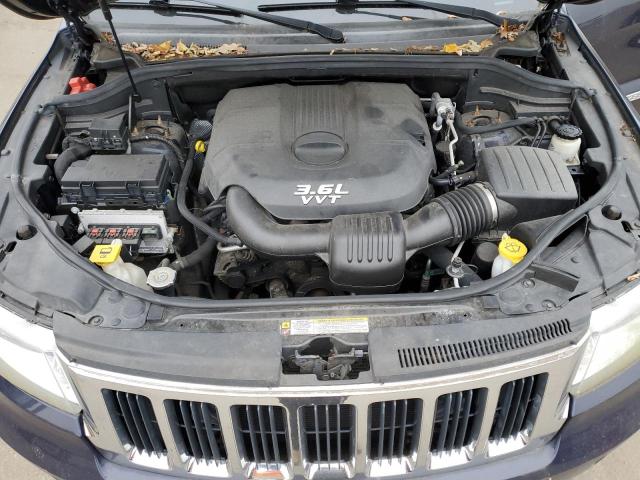 1C4RJFAG5CC303958 - 2012 JEEP GRND CHERO LAREDO BLUE photo 12