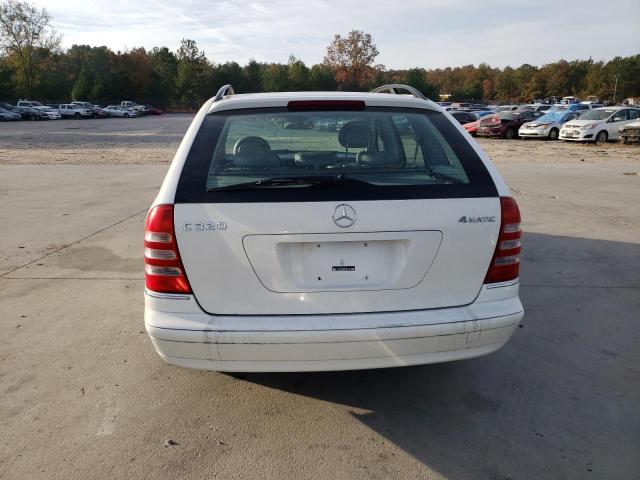 WDBRH84J44F487495 - 2004 MERCEDES-BENZ C 320 4MATIC WHITE photo 6