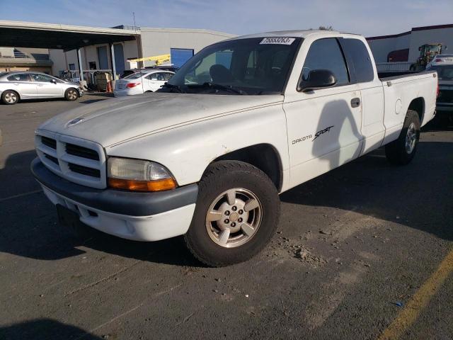 1B7GL22N41S108363 - 2001 DODGE DAKOTA WHITE photo 1