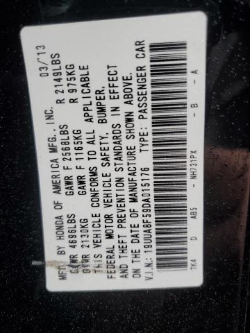 19UUA8F59DA015176 - 2013 ACURA TL TECH BLACK photo 12