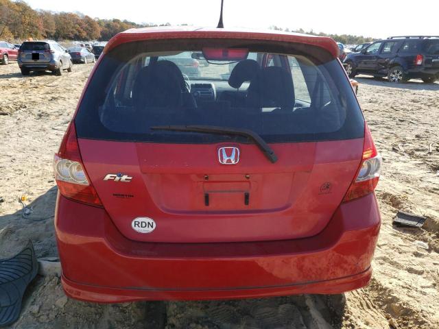 JHMGD38698S062315 - 2008 HONDA FIT SPORT RED photo 6