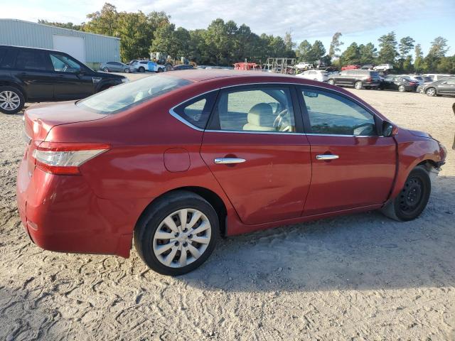 3N1AB7AP2EY274335 - 2014 NISSAN SENTRA S RED photo 3