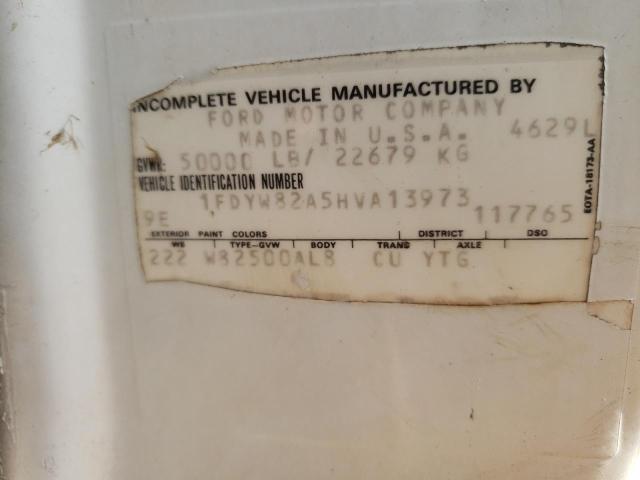 1FDYW82A5HVA13973 - 1987 FORD N-SERIES LNT8000F WHITE photo 10