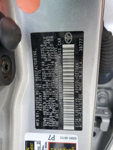 4T1BF1FK4FU111038 - 2015 TOYOTA CAMRY LE SILVER photo 12