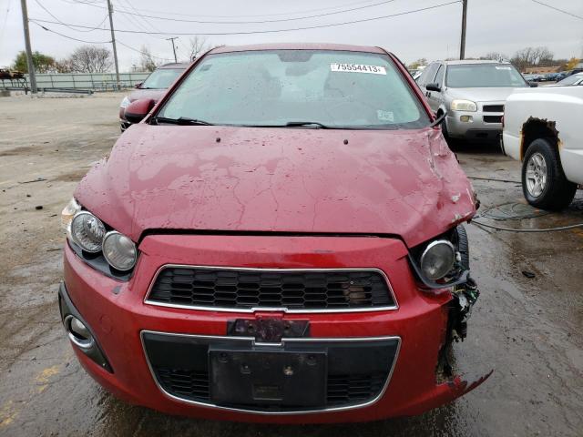 1G1JC5SH8C4131310 - 2012 CHEVROLET SONIC LT RED photo 5