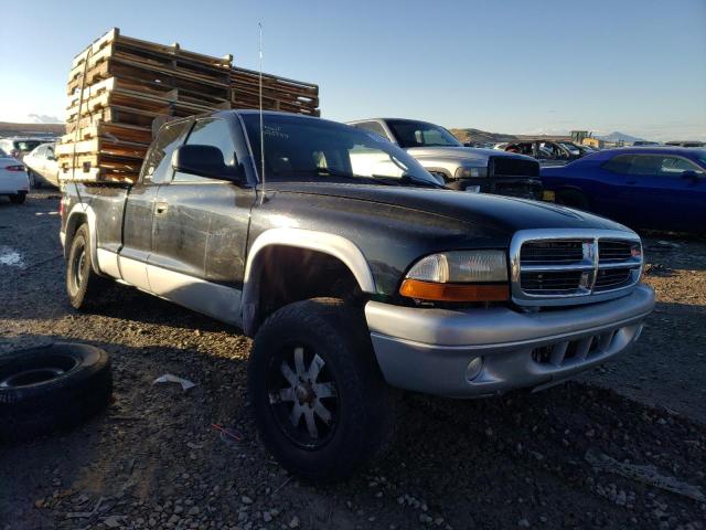 1D7HG42N54S749259 - 2004 DODGE DAKOTA SLT BLACK photo 4