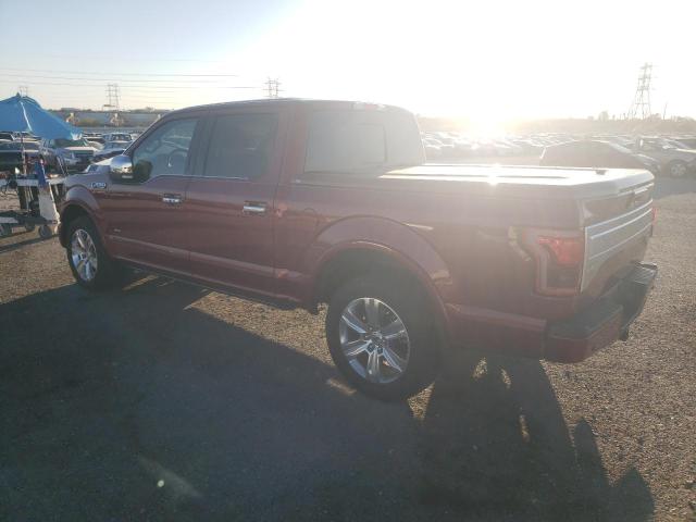 1FTEW1CG6GFA14379 - 2016 FORD F150 SUPERCREW BURGUNDY photo 2