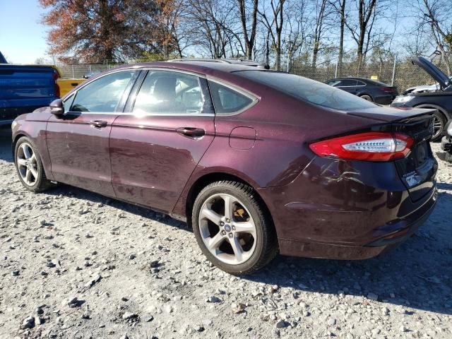 3FA6P0H70DR341613 - 2013 FORD FUSION SE MAROON photo 2