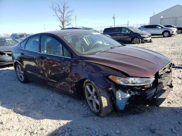 3FA6P0H70DR341613 - 2013 FORD FUSION SE MAROON photo 4