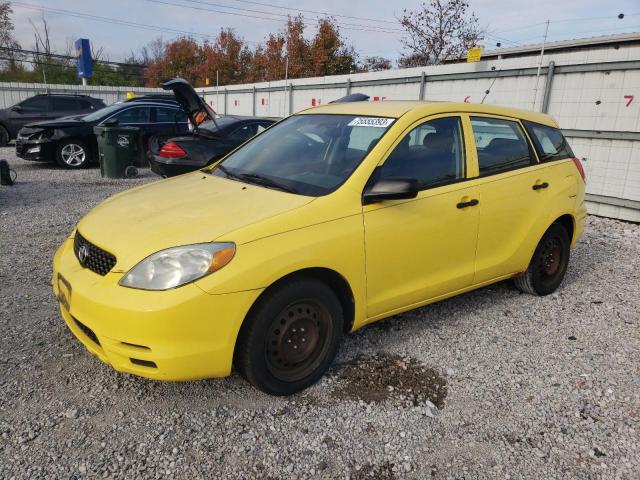 2T1KR32E14C313045 - 2004 TOYOTA COROLLA MA XR YELLOW photo 1