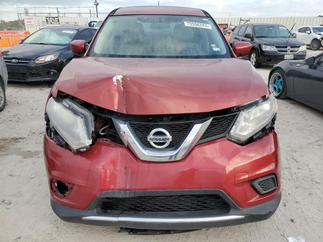 JN8AT2MTXGW002281 - 2016 NISSAN ROGUE S RED photo 5