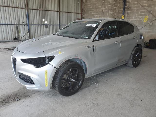 ZASPAKEV8L7C99624 - 2020 ALFA ROMEO STELVIO QUADRIFOGLIO SILVER photo 1