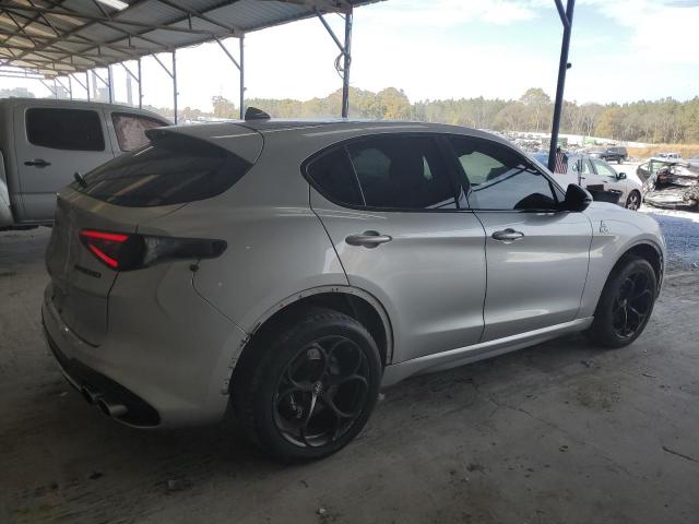 ZASPAKEV8L7C99624 - 2020 ALFA ROMEO STELVIO QUADRIFOGLIO SILVER photo 3