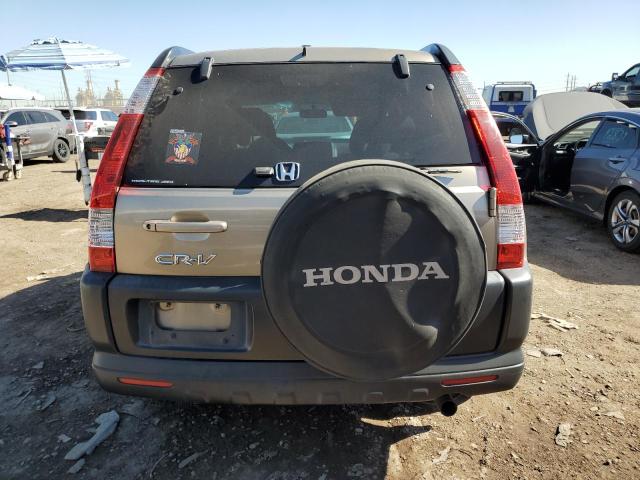 JHLRD78895C032002 - 2005 HONDA CR-V EX BEIGE photo 6