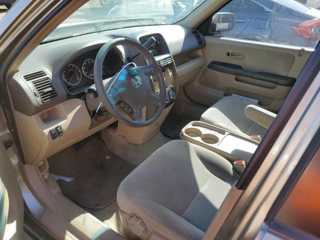 JHLRD78895C032002 - 2005 HONDA CR-V EX BEIGE photo 7