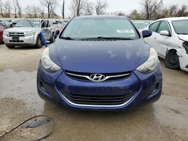 5NPDH4AE6DH196868 - 2013 HYUNDAI ELANTRA GLS BLUE photo 5