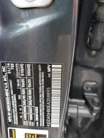 4JGDA5HB0EA359895 - 2014 MERCEDES-BENZ ML 350 4MATIC GRAY photo 14