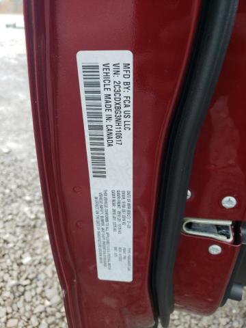 2C3CDXBG3NH110617 - 2022 DODGE CHARGER SXT MAROON photo 12