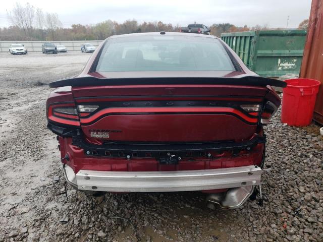 2C3CDXBG3NH110617 - 2022 DODGE CHARGER SXT MAROON photo 6