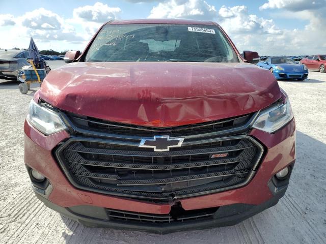 1GNERJKWXMJ183899 - 2021 CHEVROLET TRAVERSE RS RED photo 5