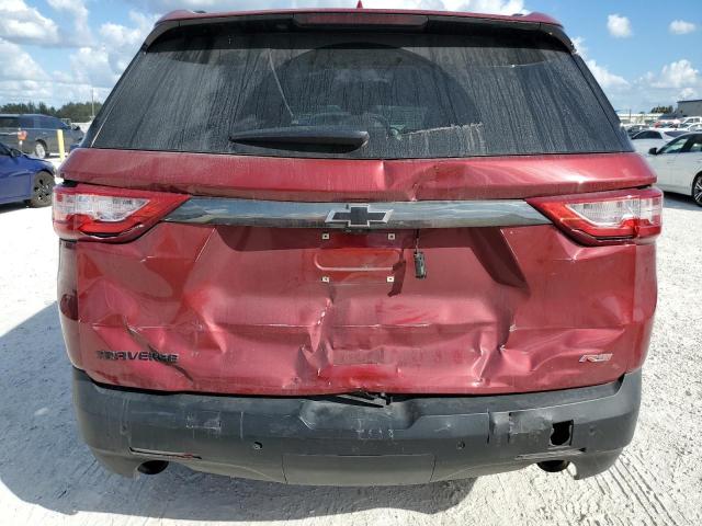 1GNERJKWXMJ183899 - 2021 CHEVROLET TRAVERSE RS RED photo 6