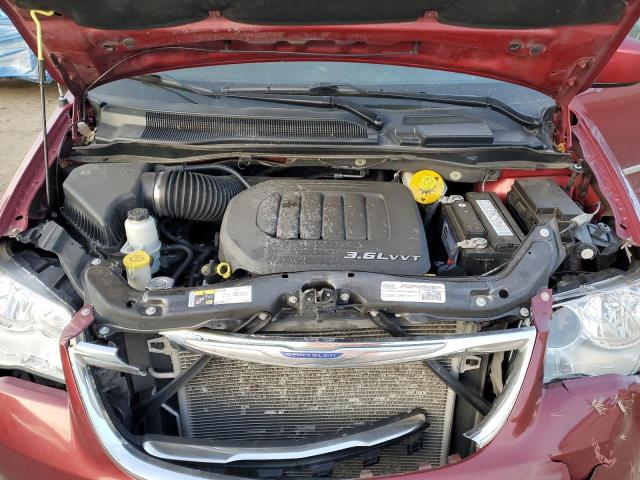 2C4RC1BG5FR662217 - 2015 CHRYSLER TOWN & COU TOURING ბურგუნდია ფოტო 12