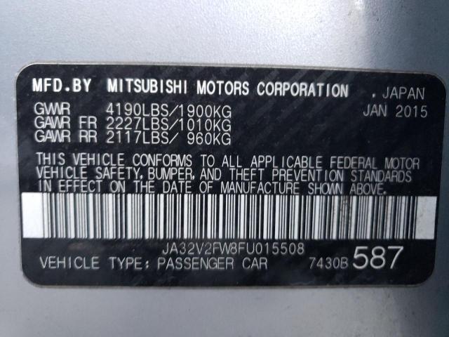 JA32V2FW8FU015508 - 2015 MITSUBISHI LANCER SE BLUE photo 12