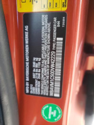 WBAVM1C50DVW42229 - 2013 BMW X1 SDRIVE28I ORANGE photo 12