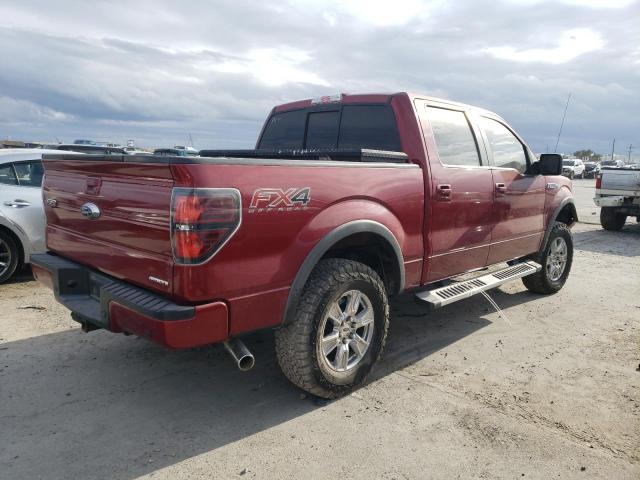 1FTFW1EFXEFA06646 - 2014 FORD F150 SUPERCREW BURGUNDY photo 3