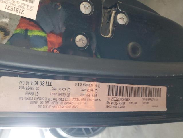 2C3CDZFJ0KH716874 - 2019 DODGE CHALLENGER R/T SCAT PACK BLACK photo 12