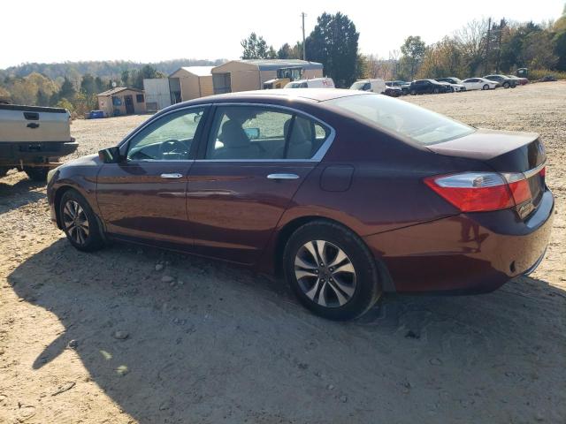 1HGCR2F37EA139142 - 2014 HONDA ACCORD LX BURGUNDY photo 2