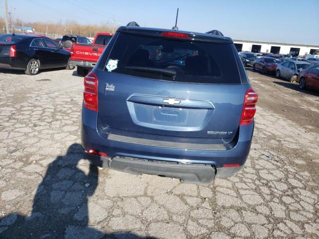 2GNALCEK7G6181999 - 2016 CHEVROLET EQUINOX LT BLUE photo 6