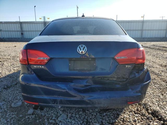 3VWLL7AJ7BM059113 - 2011 VOLKSWAGEN JETTA TDI BLUE photo 6