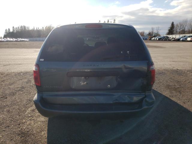 1D4GP25R26B723555 - 2006 DODGE CARAVAN SE GRAY photo 6